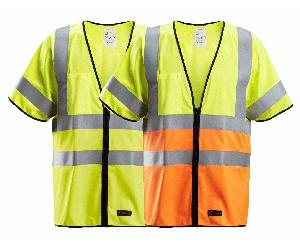 Snickers 4361 ProtecWork, Flame Retardant Hi-Vis Vest, Class 3