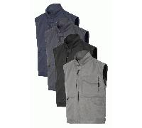 Snickers Workwear Service Vest 4373 - Multi-Pocket Work Gilet - Steel Grey Size M