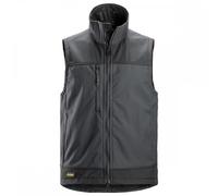 Snickers 4506 AW SoftShell Stretch Vest Steel Grey S Colour: Steel Gre S