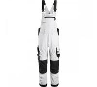 Snickers 6051 AllroundWork Stretch Bib & Brace Trousers White/Blac 47" 35"
