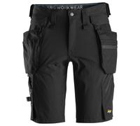 Snickers 6108 Black/Black (0404) LiteWork Shorts+ Detachable Holster Pockets