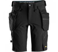Snickers 6108 Mens Lite Work Detachable Holster Pockets Shorts Black 33"