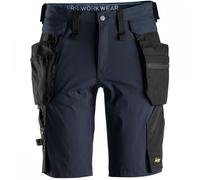 Snickers 6108 LiteWork Shorts+ Detachable Holster Pockets Navy/Black W 36"