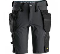 Snickers 6108 LiteWork Shorts+ Detachable Holster Pockets Steel Grey/B 38"