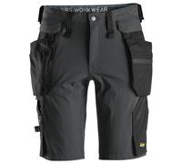 Snickers 6108 LiteWork Shorts+ Detachable Holster Pockets Steel Grey/B 39"
