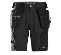 Snickers 6110 LiteWork 37.5 Work Shorts Holster Pockets Black Waist: 4 41"