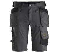 Snickers 6141 AllroundWork Stretch Shorts Holster Pockets Steel Grey/B 36"