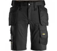Snickers 6141 AllroundWork Stretch Shorts Holster Pockets Black Waist: 39"