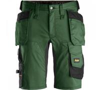 Snickers 6141 AllroundWork Stretch Shorts Holster Pockets Forest Green 41"