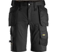 Snickers 6141 Mens Allround Work Stretch Slim Fit Holster Pockets Shorts Black 35"
