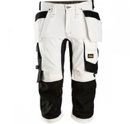 Snickers 6142 AllroundWork Stretch Pirates Holster Pockets White/Black 33" 32"