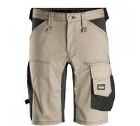 Snickers 6143 AllroundWork Stretch Shorts Khaki/Black Waist: 33" 33"