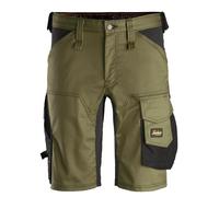 Snickers 6143 Allroundwork Stretch Work Shorts Mens Slim Fit All Colours Pre