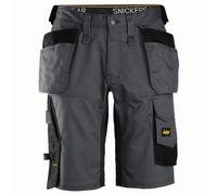 Snickers 6151 Mens Allround Work Stretch Loose Fit Holster Pockets Shorts Grey 39"