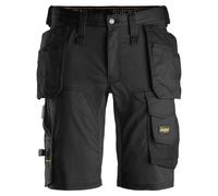 Snickers 6151 Allroundwork Stretch Loose Fit Shorts Holster Pockets Black Steel