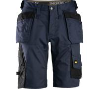 Snickers 6151 Mens Allround Work Stretch Loose Fit Holster Pockets Shorts Navy Blue 38"