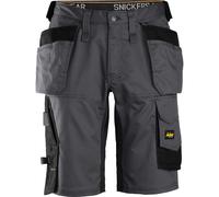 Snickers 6151 Mens Allround Work Stretch Loose Fit Holster Pockets Shorts Grey 41"