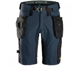 Snickers 6172 FlexiWork Shorts Detachable Holster Pockets Navy/Black W 31"