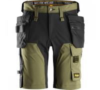 Snickers 6175 AllroundWork 4-way Stretch Short Holster Pockets Khaki G 39"