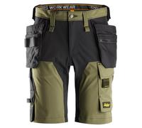 Snickers 6175 AllroundWork 4-way Stretch Short Holster Pockets Khaki G 38"