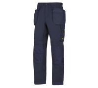 Snickers 6201 AllroundWork, Work Trousers Holster Pockets Navy, Inside 33" 35"