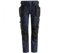 Snickers 6208 LiteWork Trousers+ Detachable Holster Pockets Navy/Black 35" 30"