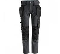 Snickers 6208 LiteWork Trousers+ Detachable Holster Pockets Steel Grey 47" 32"