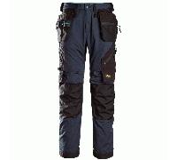 Snickers 6210 LiteWork 37.5 Work Trousers Holster Pockets Khaki/Black 31" 35"