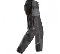 Snickers 6214 RuffWork Canvas+ Trousers+ Holster Pockets Steel Grey/Bl 31" 28"