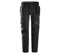 Snickers 6218 AllroundWork Holster Pocket 4-Way Stretch Trousers Black