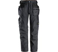 Snickers 6224 Allround Work Canvas Stretch Fit Work Trousers Holster Pockets Grey 41" 30"