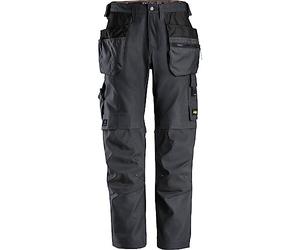 Snickers 6224 Allround Work Canvas Stretch Fit Work Trousers Holster Pockets Grey 41" 30"