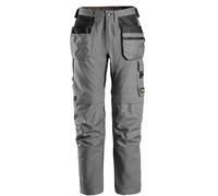 Snickers Workwear Work Trousers AllroundWork 6224 Canvas+ Stretch Holster Pockets Mens Black 30" 30"