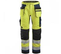 Snickers 6230 AllroundWork High-Vis Trousers Holster Pockets+ Class 2 47" 35"