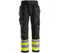 Snickers 6233 AllroundWork High-Vis Work Trousers+ Holster Pockets Cla 33" 32"