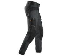 Snickers 6241 Mens Allround Work Stretch Slim Fit Trousers Holster Pockets Grey 30" 32"