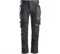 Snickers 6241 AllroundWork Slim Fit Trousers Holster Pockets Steel Gre 41" 30"