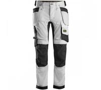 Snickers 6241 AllroundWork Slim Fit Trousers Holster Pockets White Wai 31" 28"
