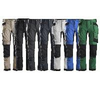 Snickers 6241 AllroundWork Slim Fit Trousers Holster Pockets Black 36" 35"