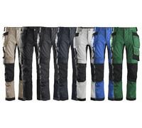 Snickers 6241 AllroundWork Slim Fit Trousers Holster Pockets Khaki/Bla 36" 32"