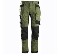 Snickers 6241 AllroundWork, Stretch Work Knee Pad Trousers Holster Pockets Khaki