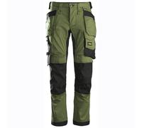 Snickers 6241 AllroundWork, Stretch Work Knee Pad Trousers Holster Pockets Khaki