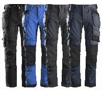 Snickers 6241 Mens Allround Work Stretch Slim Fit Trousers Holster Pockets Grey 41" 35"