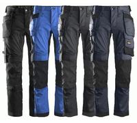 Snickers Workwear AllroundWork Stretch Pant with Floating Pockets Grey Steel-Black Size, 100 (W35 x L30) Unisex Adult, Steel Grey/Black, One Size