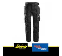 Snickers Workwear No Apply Work Utility Coverall, Black, 35W/35L for Men, Black/White, XXL