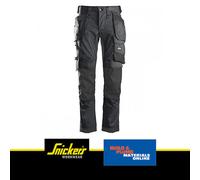 Snickers 6241 Mens Allround Work Stretch Slim Fit Trousers Holster Pockets Grey 38" 32"