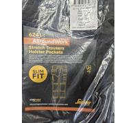 SNICKERS 6241 Stretch Trousers Size 062, Navy/Black Holster Pockets 9504