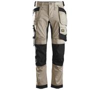 SNICKERS 6241 STRETCH WORK TROUSERS ALLROUNDWORK WITH HOLSTER POCKETS - KHAKI
