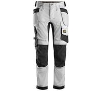 Snickers 6241 AllroundWork Slim Fit Trousers Holster Pockets White Wai 33" 30"