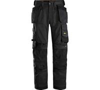 Snickers 6251 Mens Allround Work Stretch Loose Fit Trousers Holster Pockets Black 30" 30"